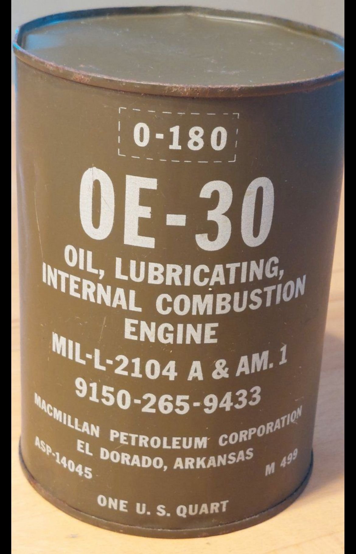 Bidon OE30 — huile poids lourds